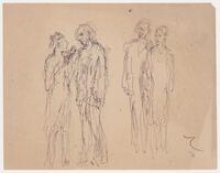 KT 1990 116
<br/>
Twee staande paren (zowel recto als verso)
<br/>
<em>Andriessen, Marie Sylvester (Mari) (1897 - 1979)</em>